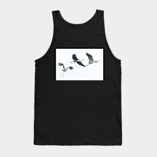 Flight of Great Blue Herons Tank Top